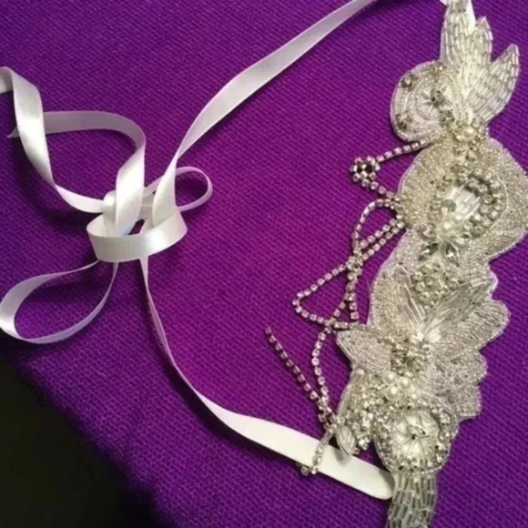 COPY - bridal head band one size - Picture 2 of 8